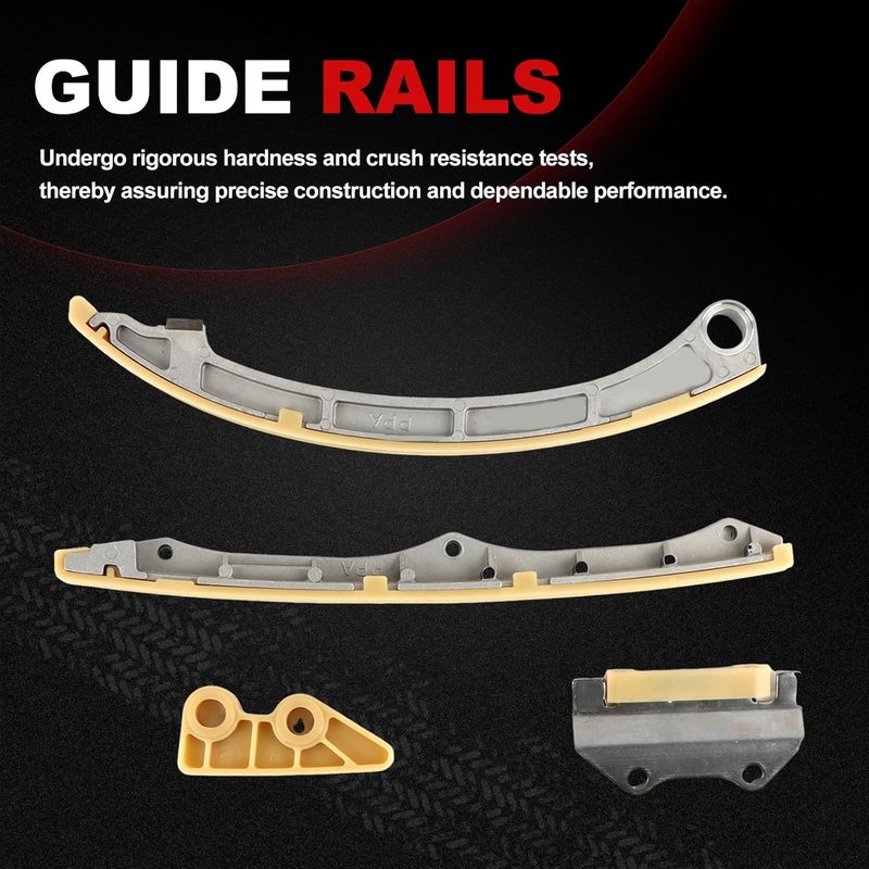 Autodevil Store Engine Timing Chain Kit Compatible with Accord 2003-2007 2.4L for CR-V 2002-2009 2.4L L4 2354CC with Tensioner Guide Rail Grease Pump Chain Car Replacement Parts 176L 62L K24A1 K24A4 - Image 5